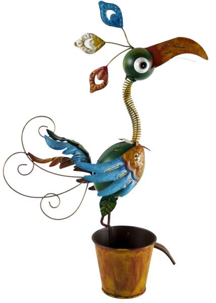 2er Set Niedlicher Pflanztopf Pepe - Gartendekoration